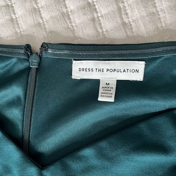 Dress the Population Esperanza Dress Womens Médium Emerald Green - Picture 5 of 10